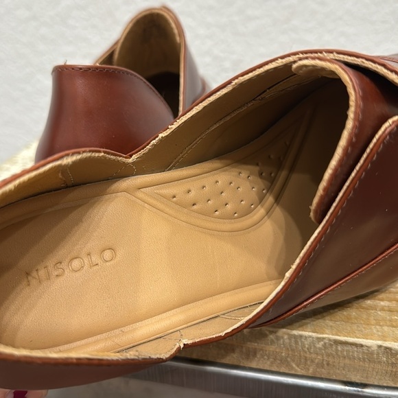 Nisolo Emma d’Orsay Oxford Leather Brandy Size 7.5 - Picture 8 of 11